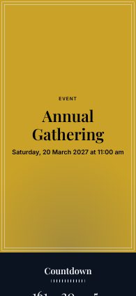 Example of the Corporate Night design
